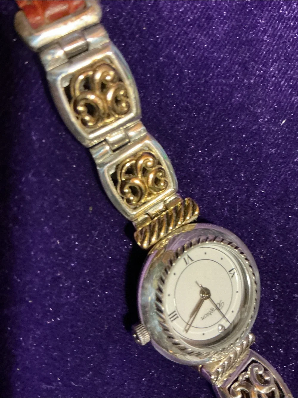 Brighton Camden Watch Two Tone Gold to Silver Reversible Strap